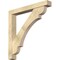 Ekena Millwork Olympic Block Rough Sawn Bracket w/ Offset Brace, Douglas Fir, 6"W x 44"D x 44"H BKT0604X44X44OLY05RDF - alternate 1